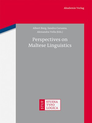 cover image of Perspectives on Maltese Linguistics